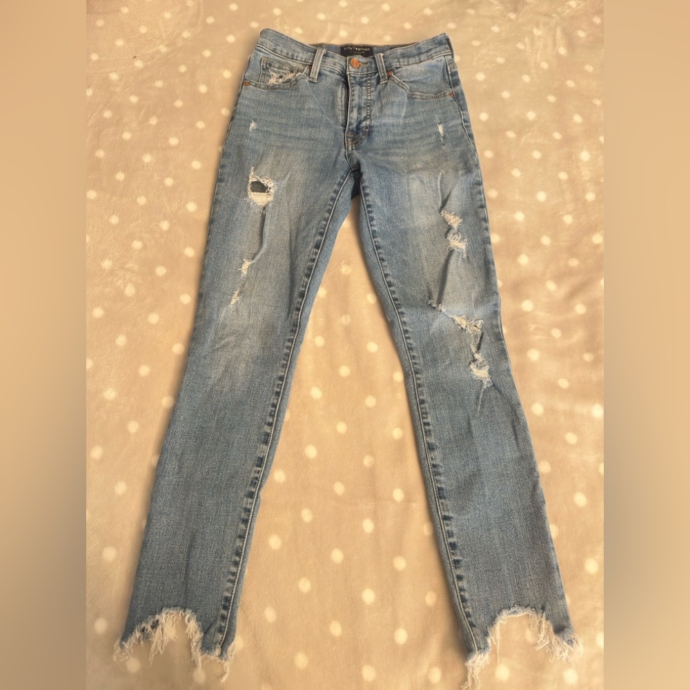 Lucky Brand Light Blue Distressed Skinny Jeans